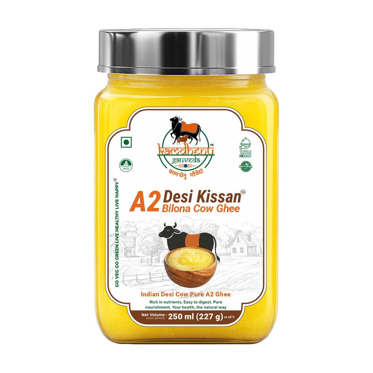 A2 Desi Kissan Cow Ghee – Pure Desi Ghee 1kg