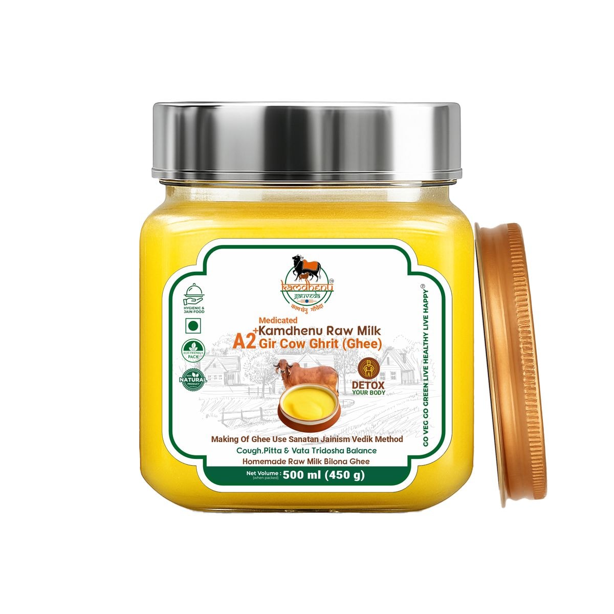 A2 Gir Cow Ghee – Pure Bilona Desi cow Ghee 1kg