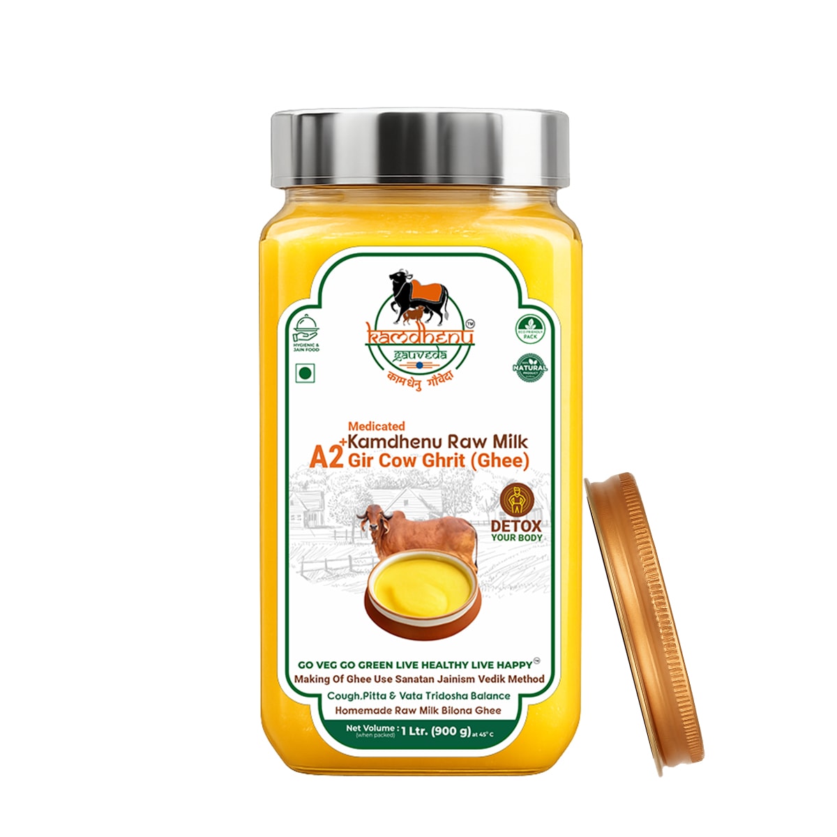 A2 Gir Cow Ghee – Pure Bilona Desi cow Ghee 1kg