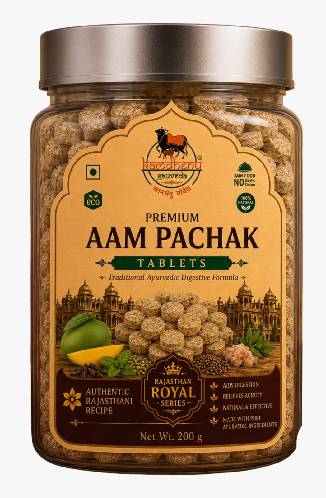 Aam Pachak Tablets – Rajasthan Royal Series, 200 g jar