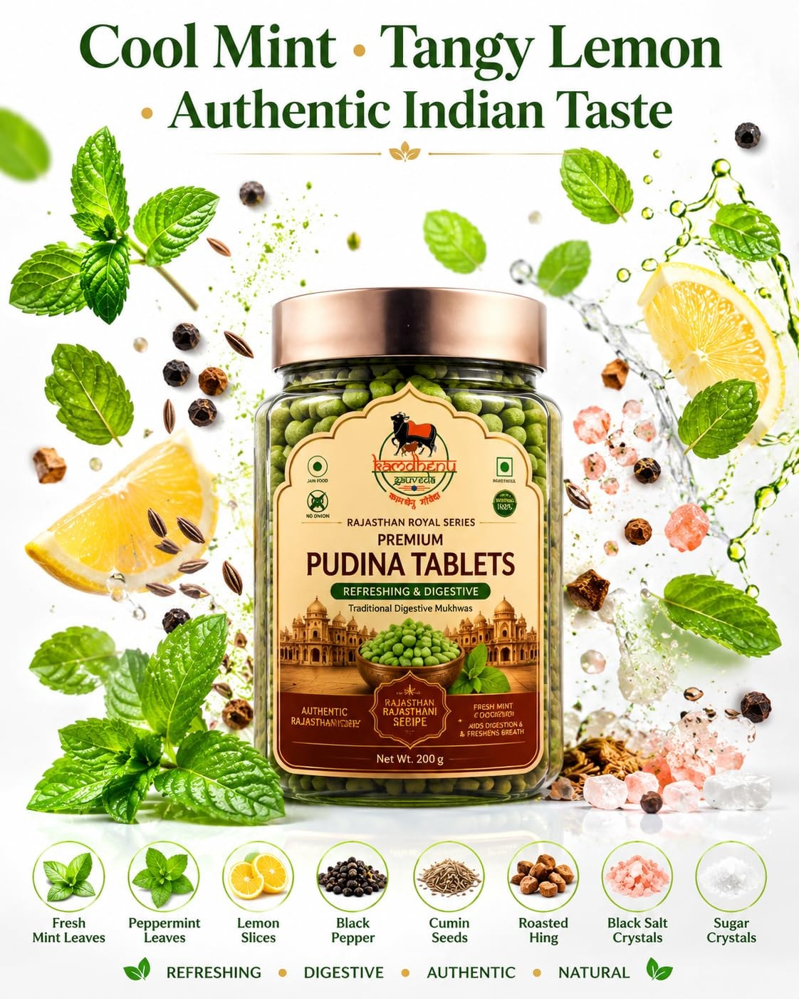 Pudina Pachak Tablets – Rajasthan Royal Series (photo 5)