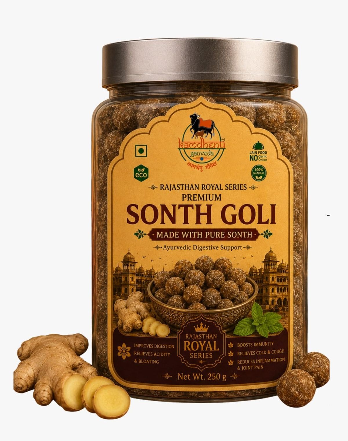 Sonth Goli – Rajasthan Royal Series, 250 g jar