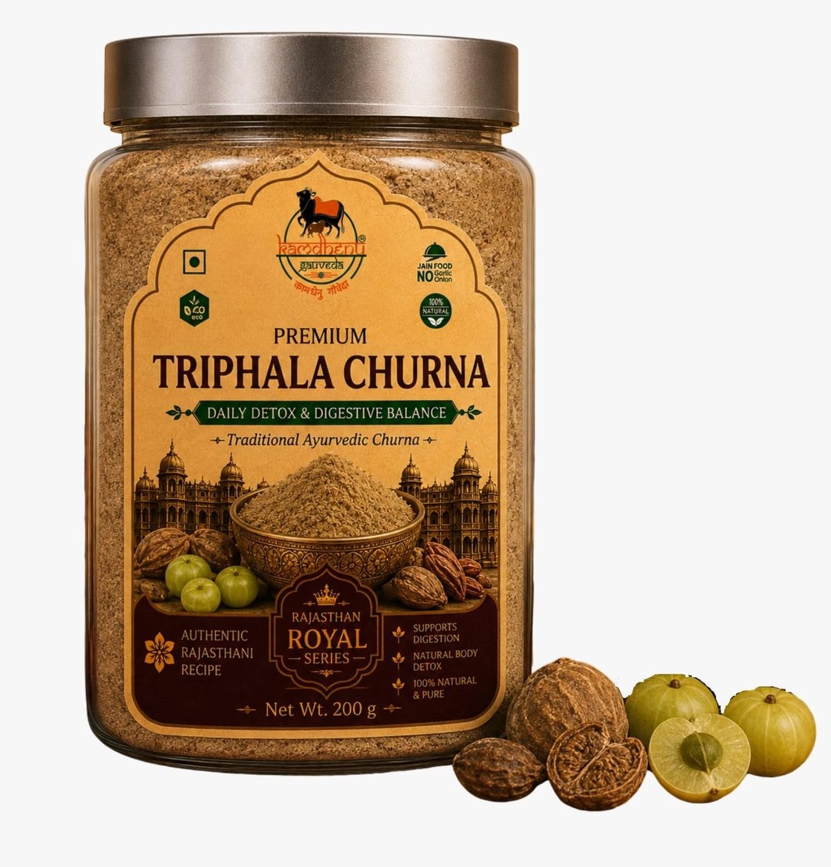 Triphala Churna – Rajasthan Royal Series, 200 g jar