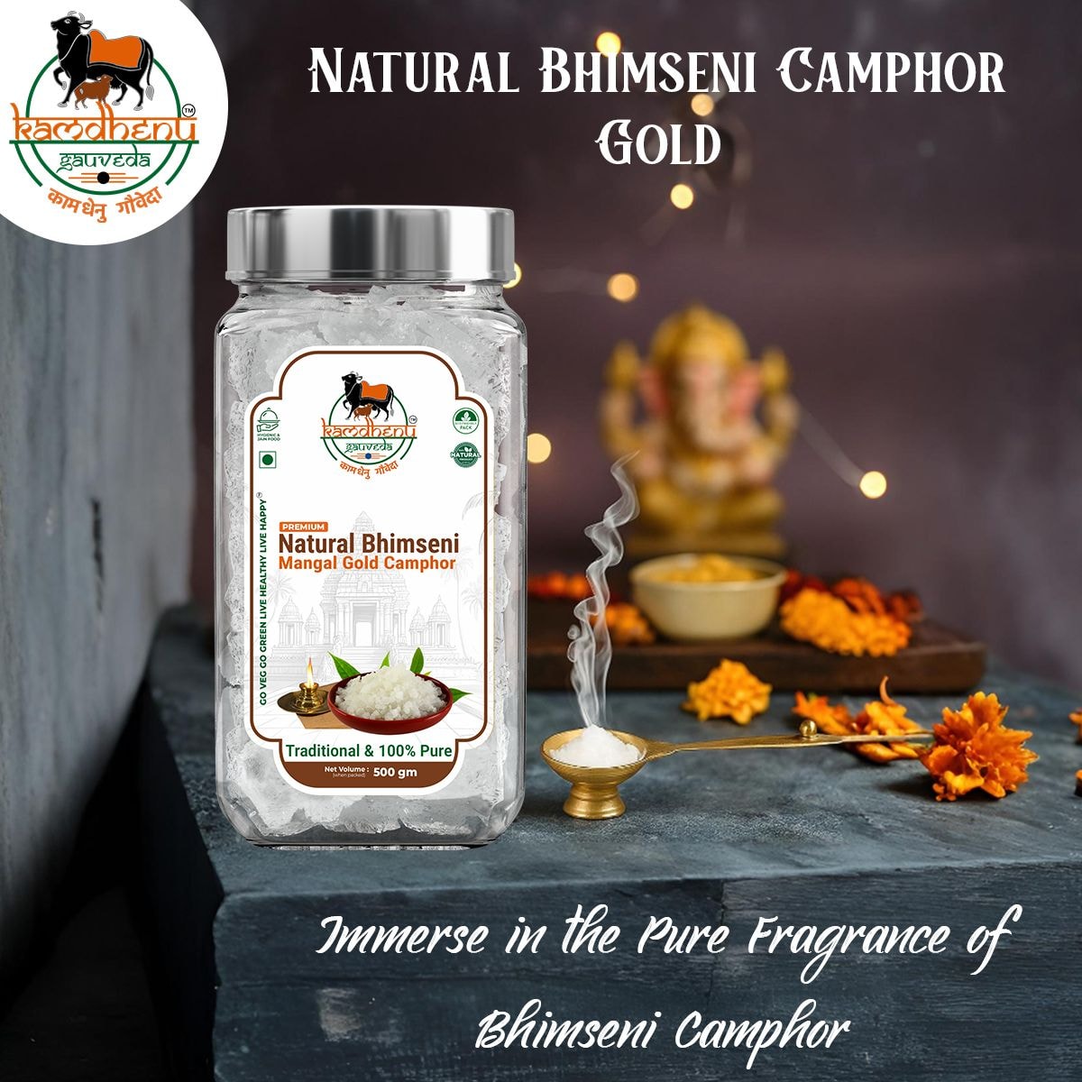 Gold Bhimseni Camphor