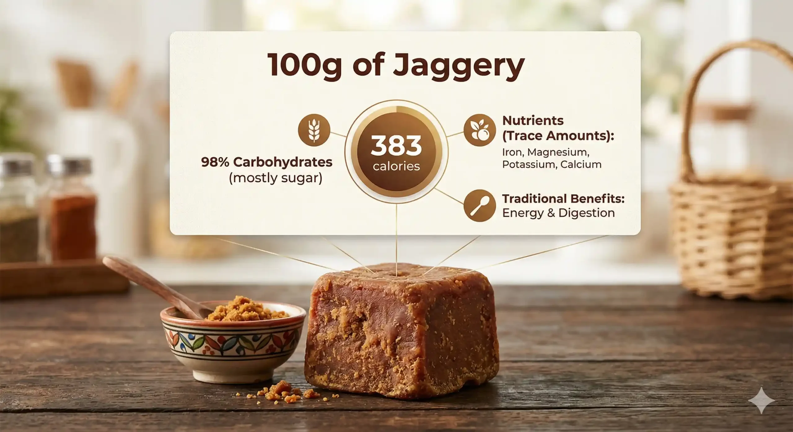 How Much Calories in Jaggery Nutrition, Benefits & Daily Intake Guide
